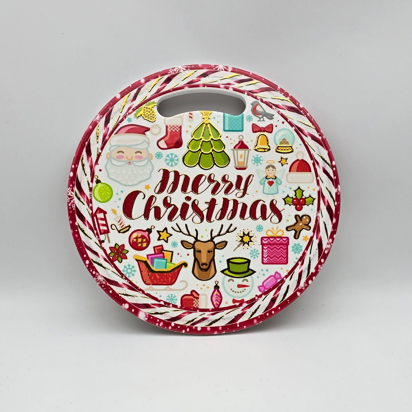 Red - Merry Christmas with reindeer