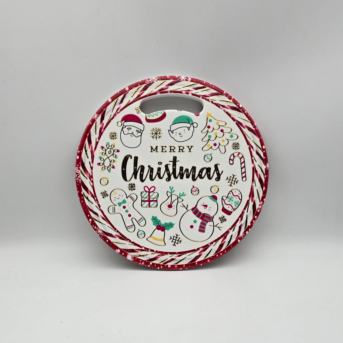 Red - Merry Christmas with emojis