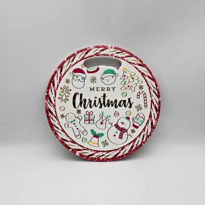 Red - Merry Christmas with emojis