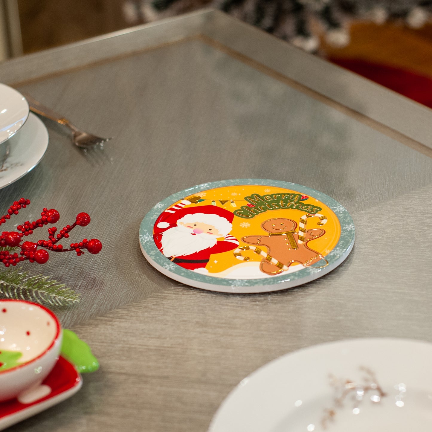 Green - Gingerman and Santa